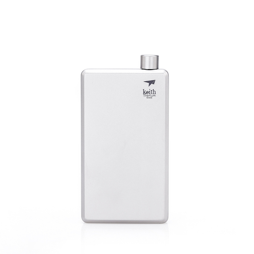 Keith 鎧斯  純鈦隨身酒壺(附漏斗) 100ml 水瓶/鈦杯/登山露營 52KEITI9306