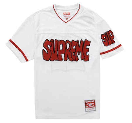 [現貨] Supreme FW22 Mitchell & Ness Football Jersey White
