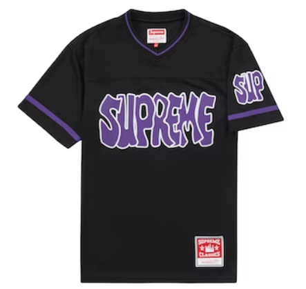 [現貨] Supreme FW22 Mitchell & Ness Football Jersey Black