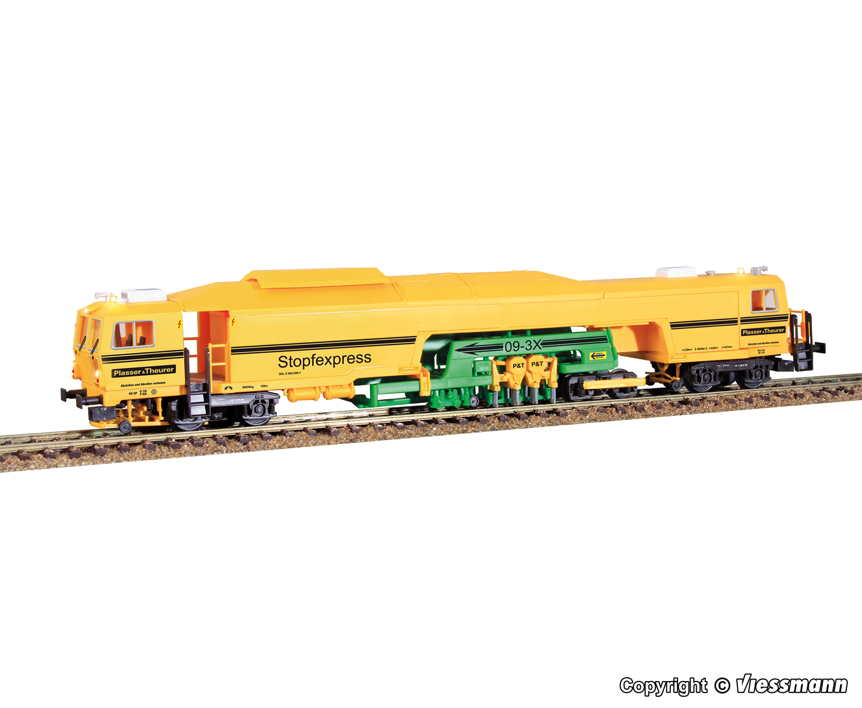 Viessmann 2691 HO規 Tamping machine 09-3X P & T 整碴機 工程車兩軌版本