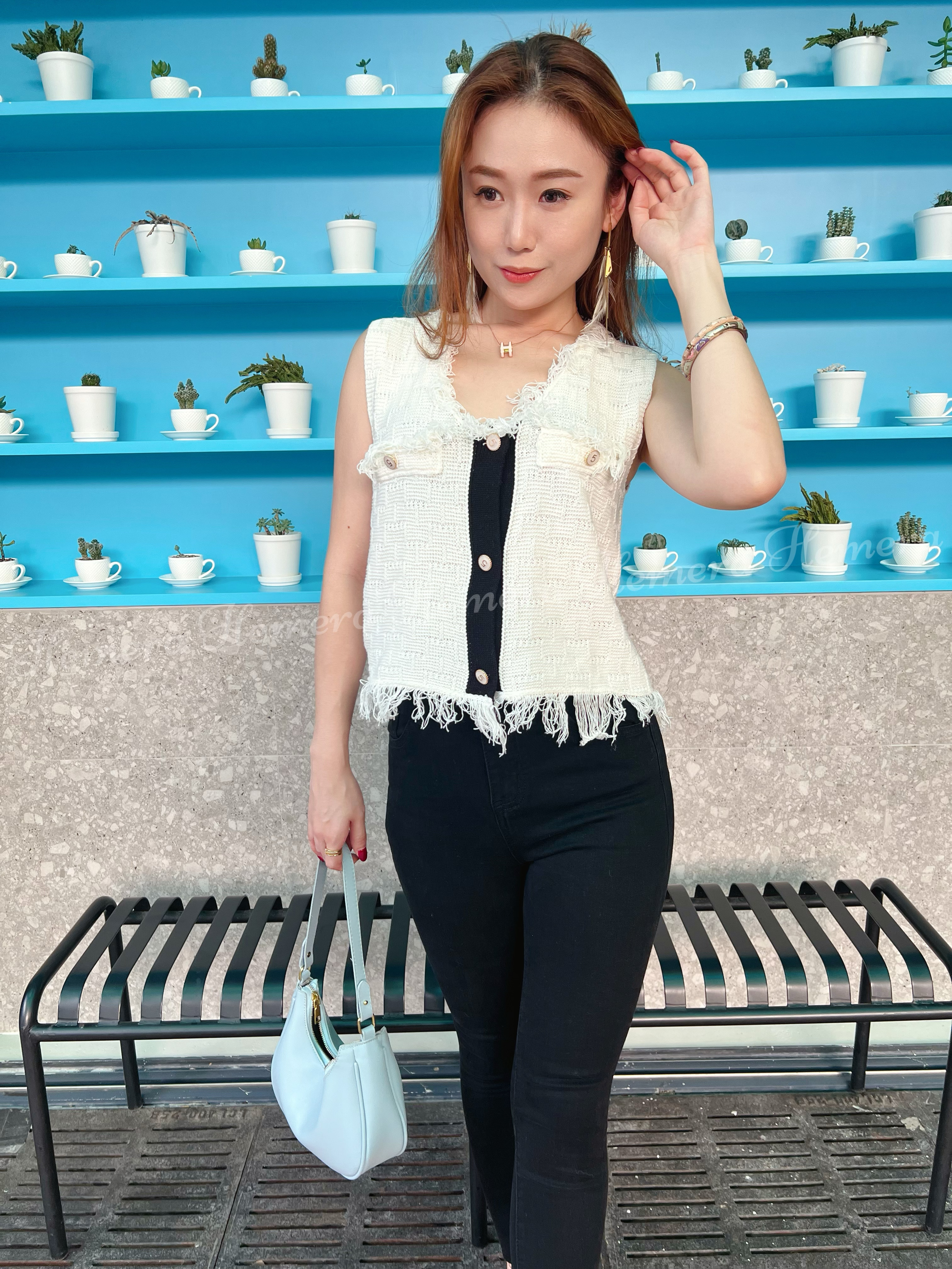 In stock: COCO Long Vest TP22S0931