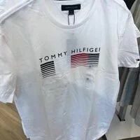 [S] TOMMY HILFIGER UNISE GRAPHIC LOGO SHORT SLEEVE T-SHIRT,WHITE, 78J6317-540 (STH28)
