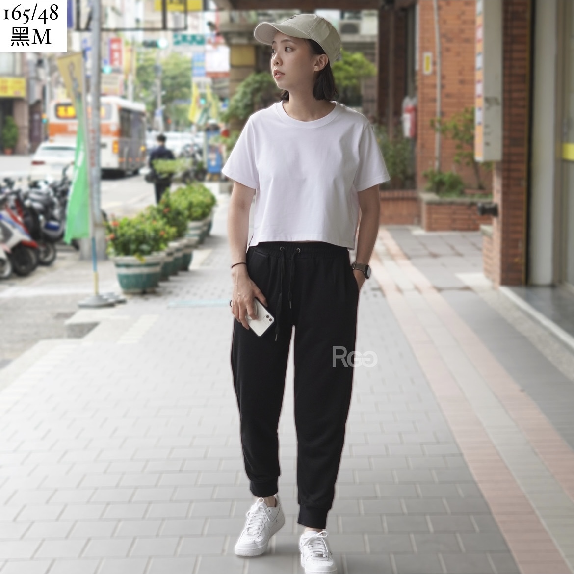 #80163 外抽繩毛巾布縮口棉長褲