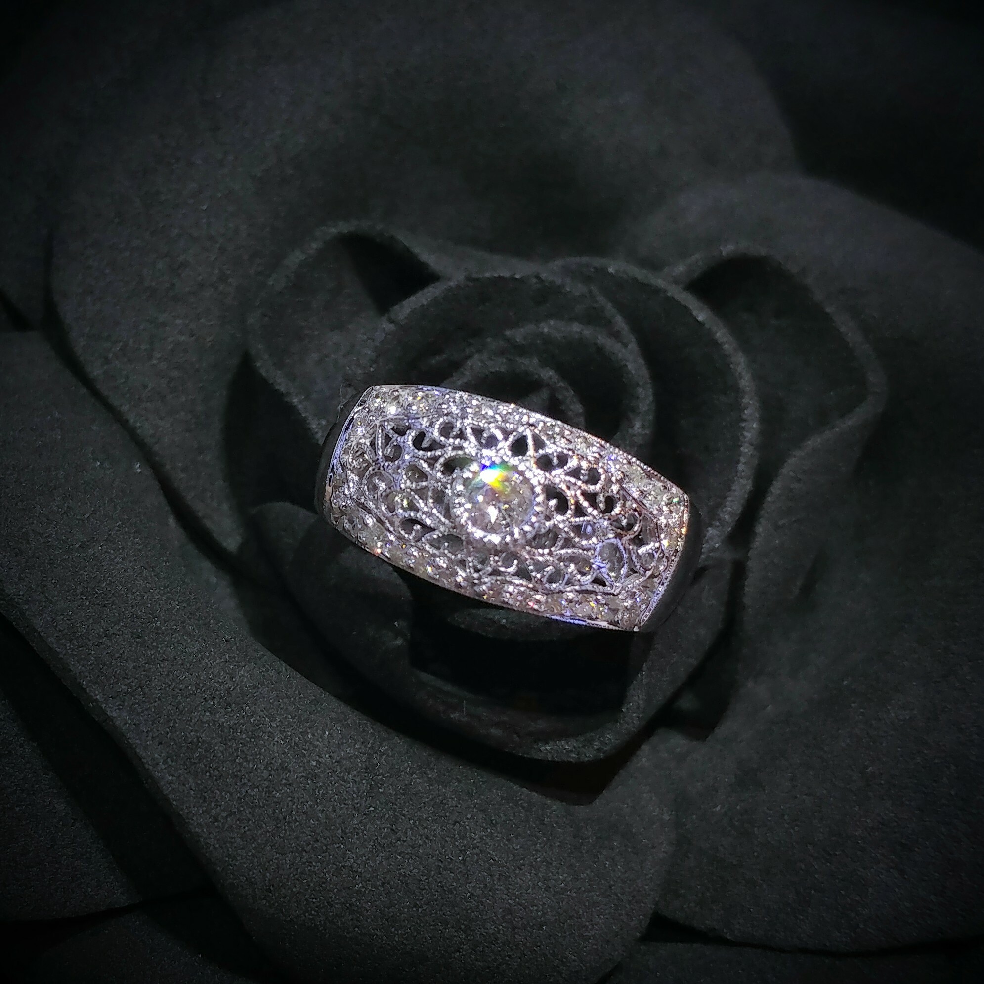 18K White Gold 0.38ct Diamond Ring