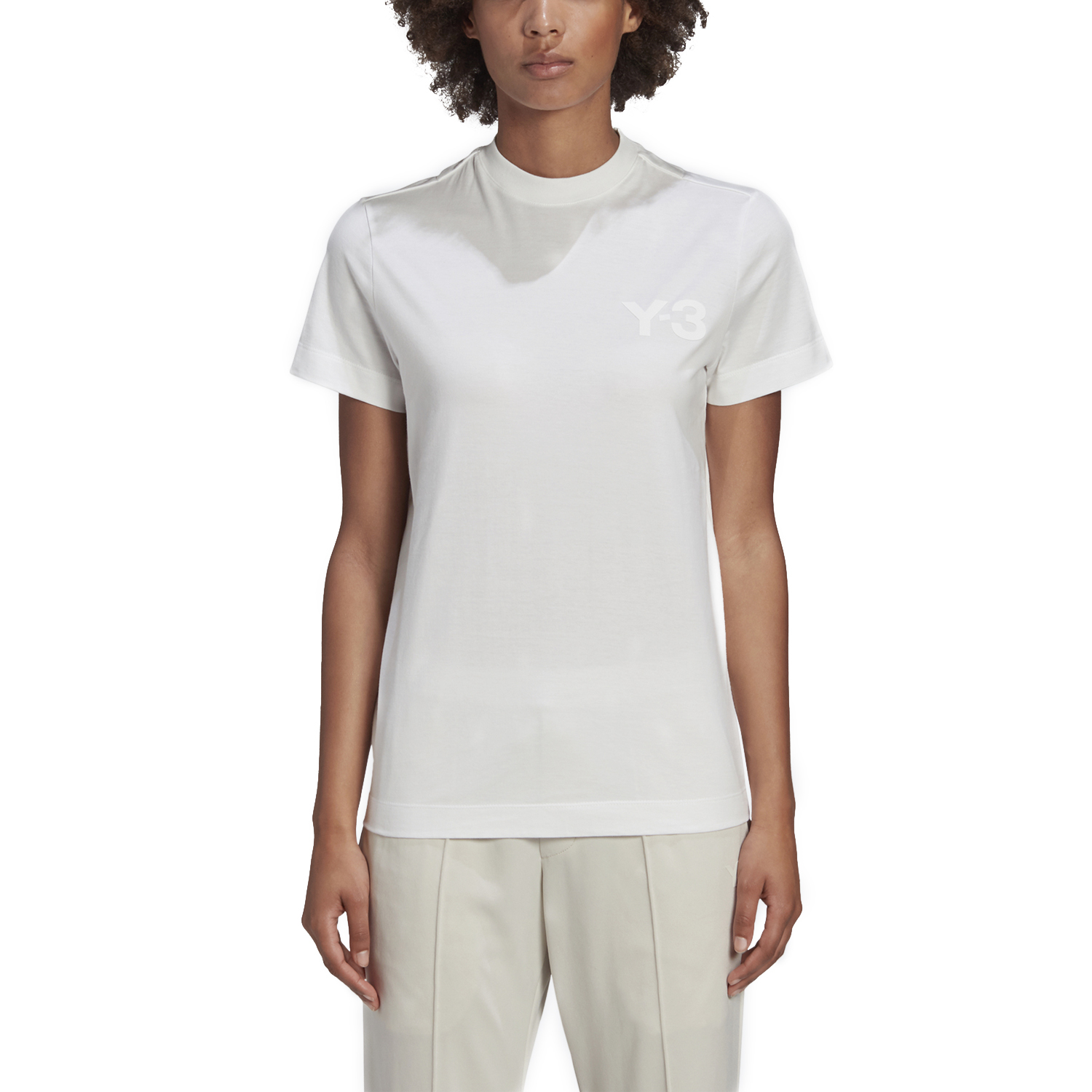 【 Y-3 W CL LOGO TEE 胸前LOGO短TEE - 白 】