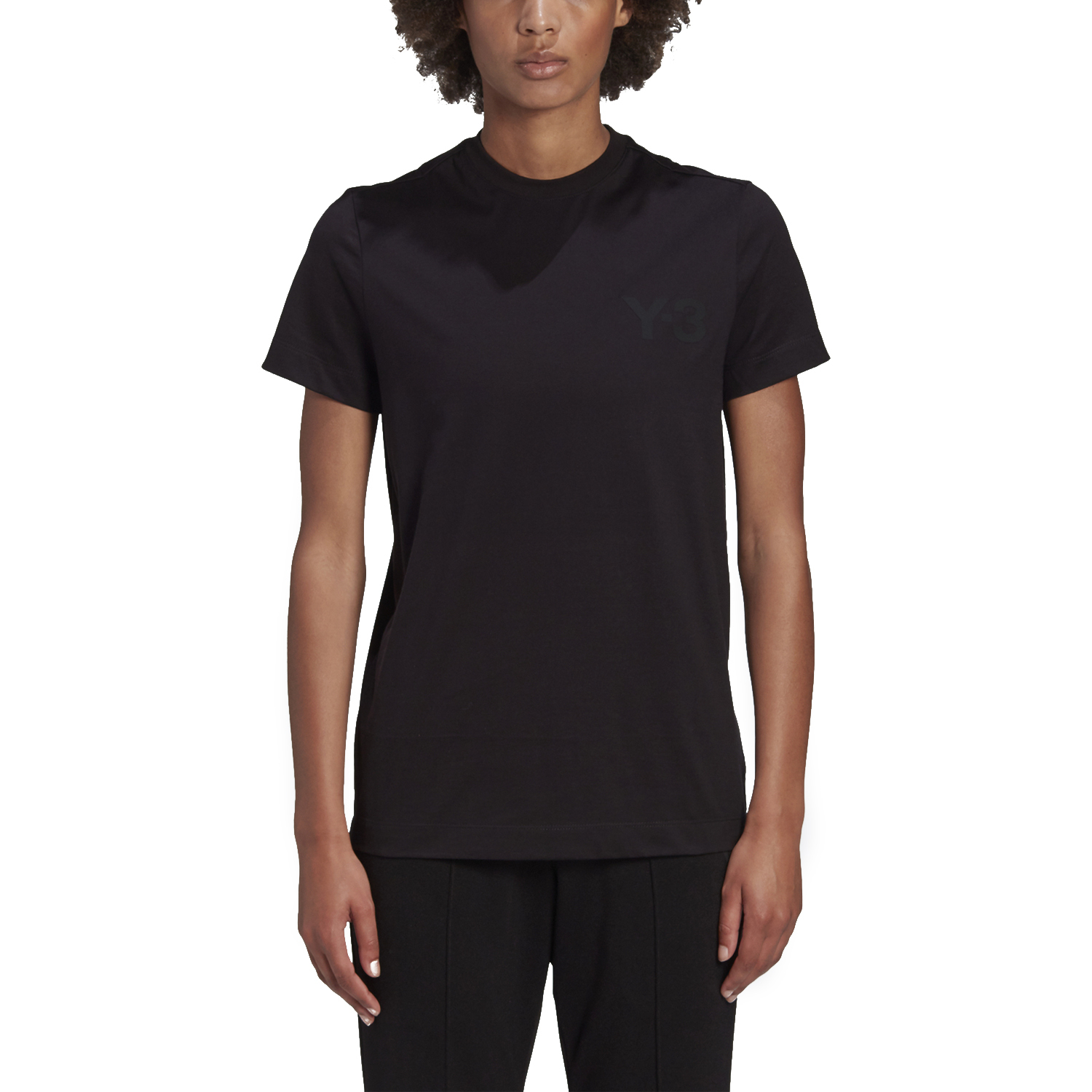 【 Y-3 W CL LOGO TEE 胸前LOGO短TEE - 黑 】