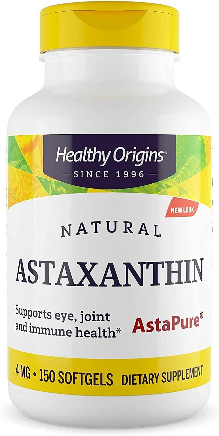 [預購] 天然專利蝦青素 4毫克 150粒 超臨界萃取 Healthy Origins Astaxanthin nutrex