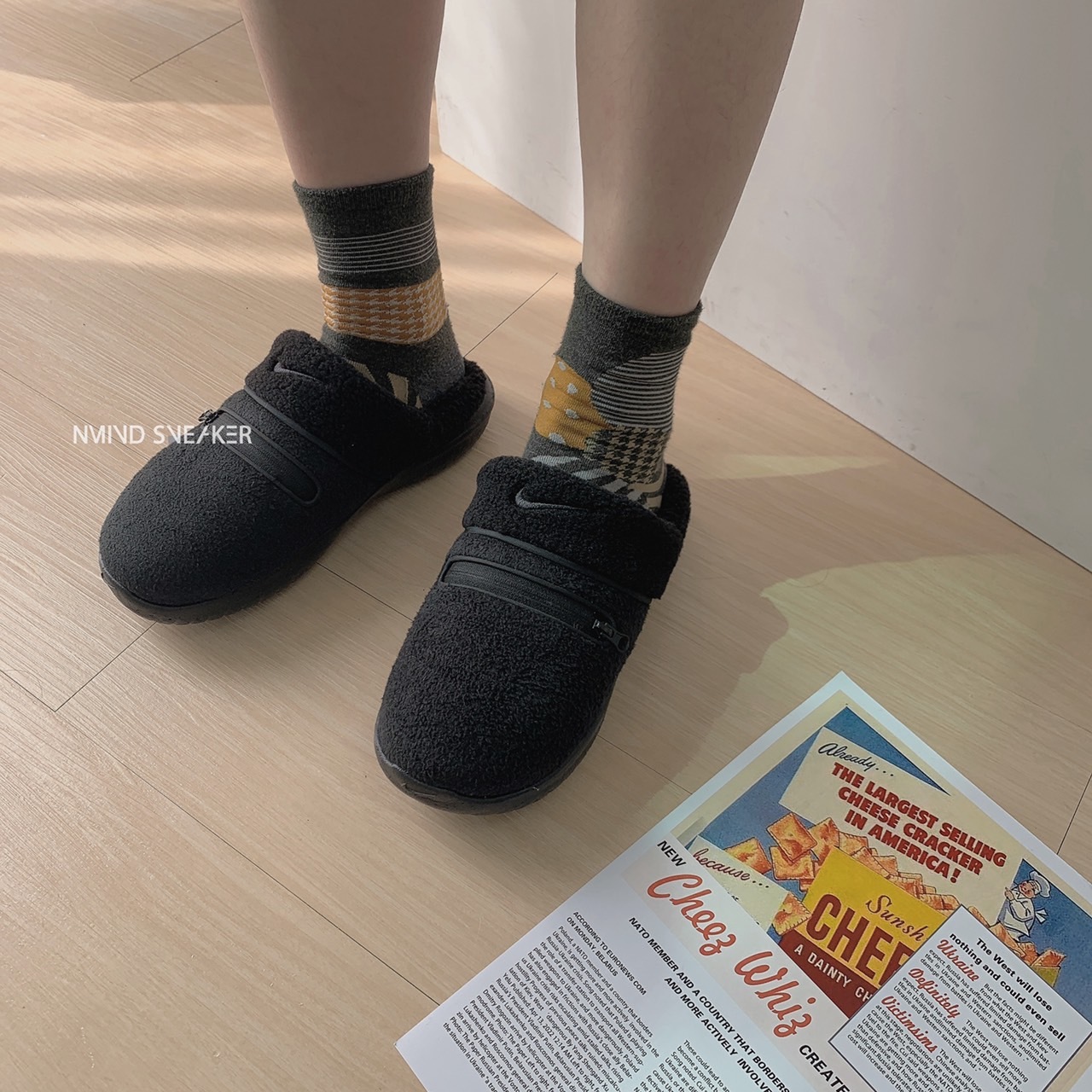 <快速出貨>Nike 毛毛麵包室內拖鞋 黑(DR8882001)