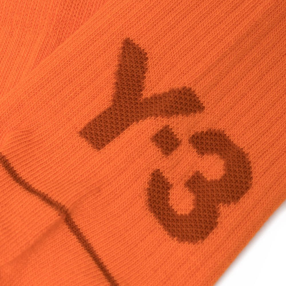 【 Y-3 T SOCKS HI 中筒襪 - 橘 】