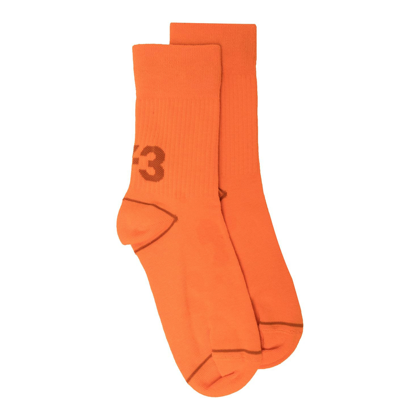 【 Y-3 T SOCKS HI 中筒襪 - 橘 】