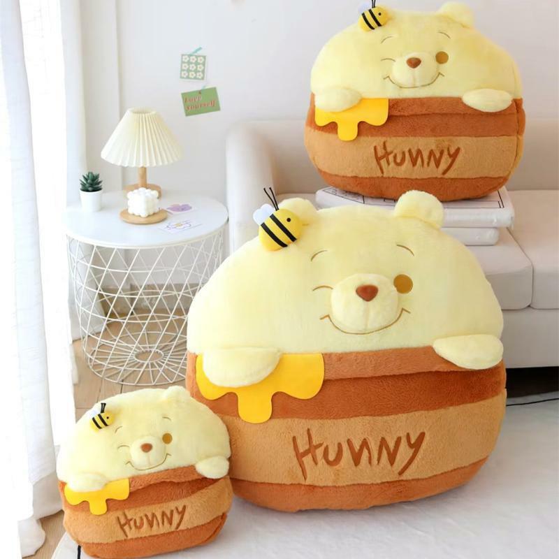 【預購】維尼蜂蜜罐 大中小抱枕 二合一收納毯