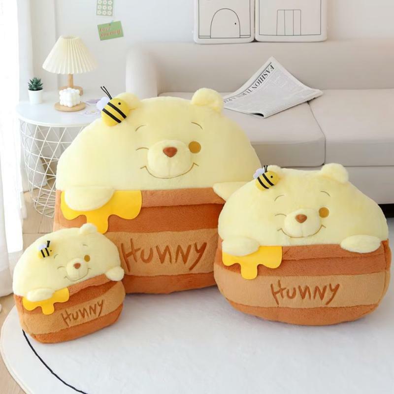 【預購】維尼蜂蜜罐 大中小抱枕 二合一收納毯