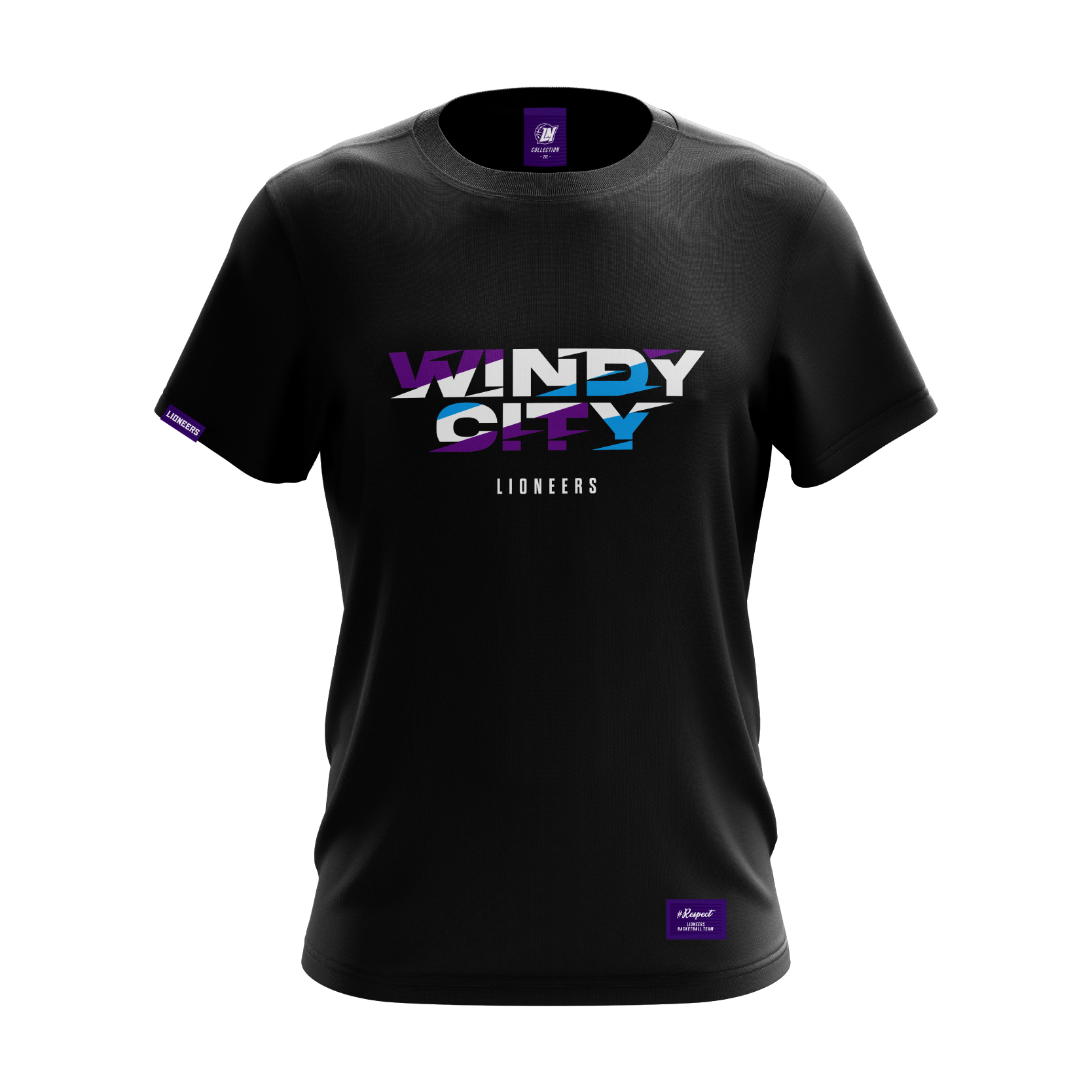 22-23 WINDY CITY城市應援短TEE｜黑  (此促銷應援TEE商品不開放免費燙印)