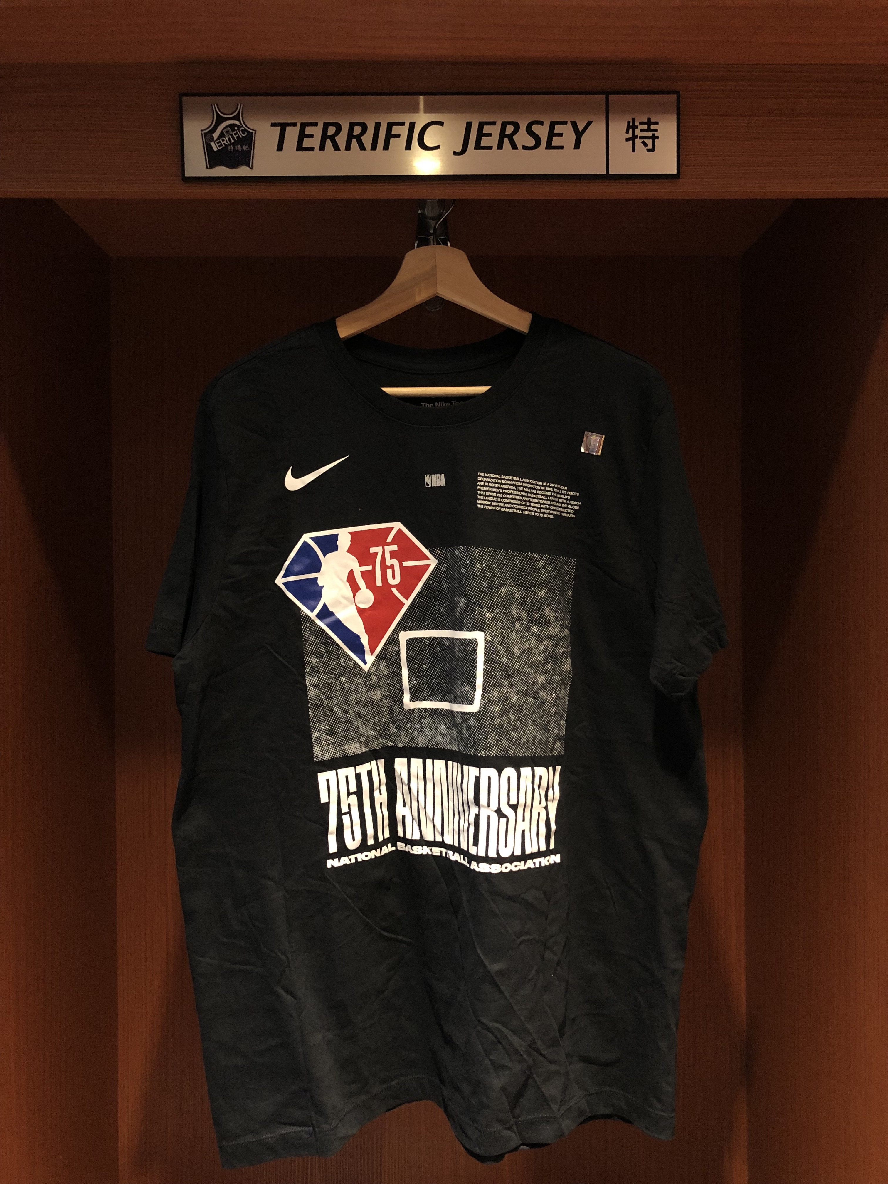 NBA短袖 NBA 75th Anniversary 75周年紀念 Nike Tee 棉質 全新