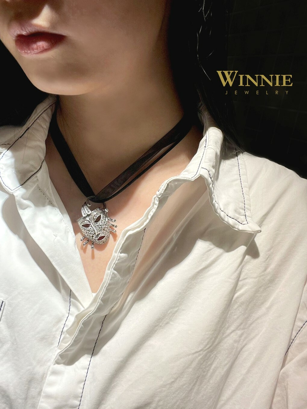 鬼魅面具胸墜兩用