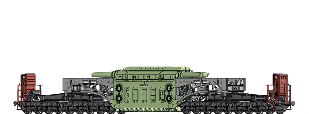 Brawa 50506 HO HEAVY DUTY FREIGHT CAR SST 125 "RWE" DRG