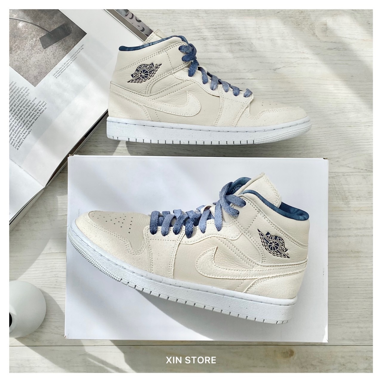 【現貨】Nike W Air Jordan 1 Mid SE Sanddrift 高筒 渲染 拼接 奶油杏