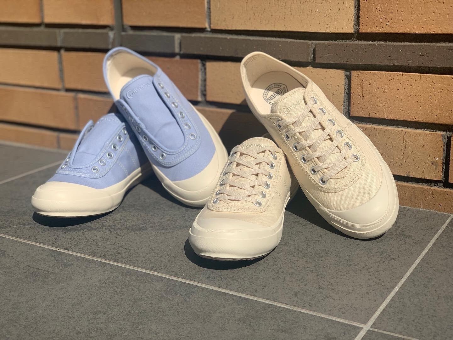 零碼出清，24CM┃日本 CONVERSE BIG C TS SLIP OX 帆布 懶人鞋
