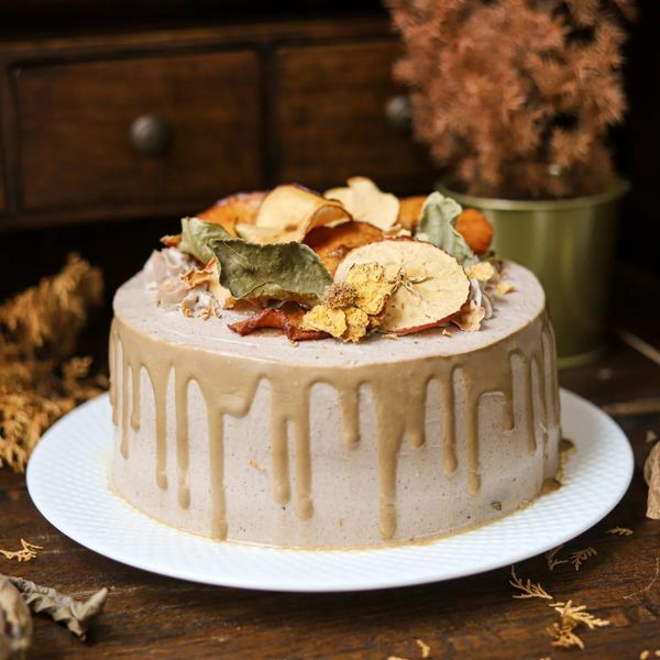 純植物秋旬蘋果肉桂旦糕