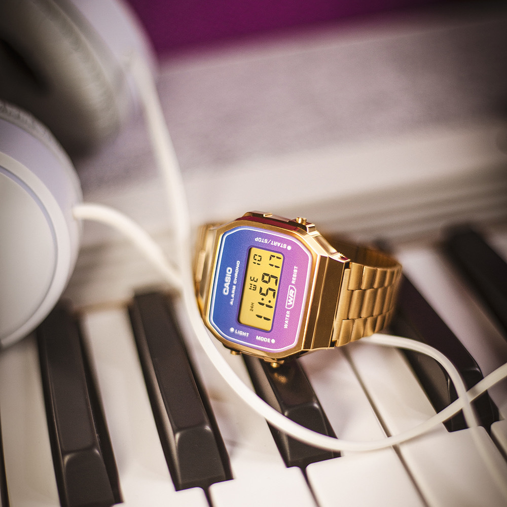 Casio A168WERG-2A Graduated Hues Digital Vintage Watch