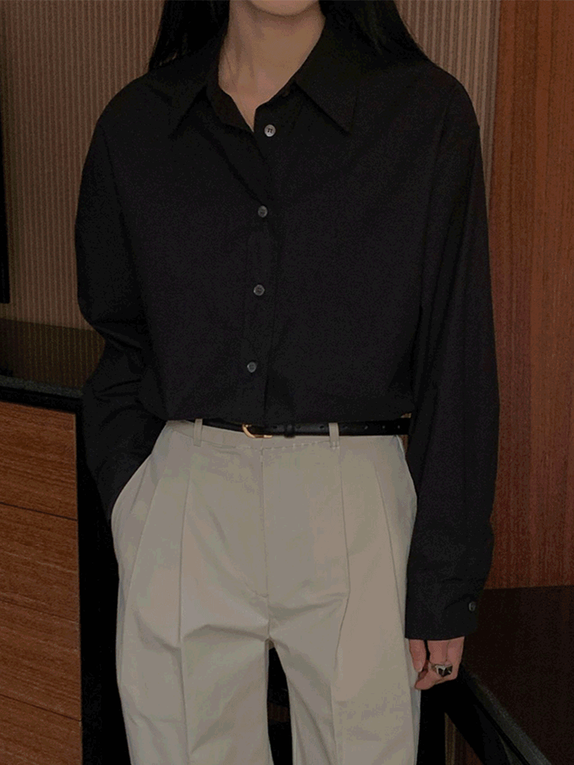 簡約質感挺版襯衫 [ 2色 / Free ]