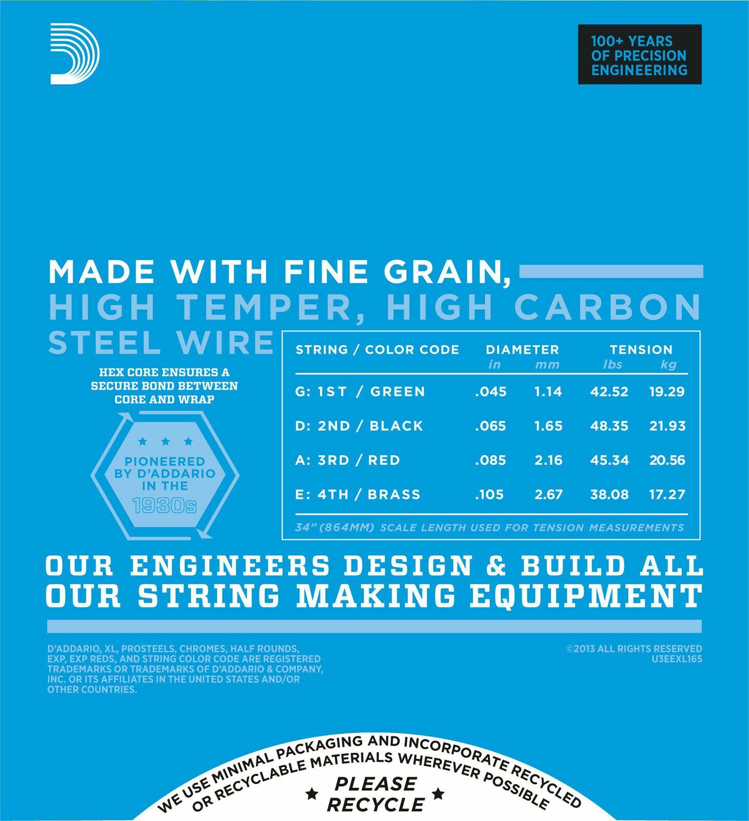 D’Addario EXL 40-95/45-100/45-105 bass 公司貨【宛伶樂器】