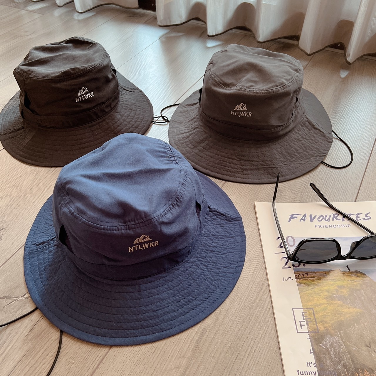 雙峰LOGO機能漁夫帽/三色