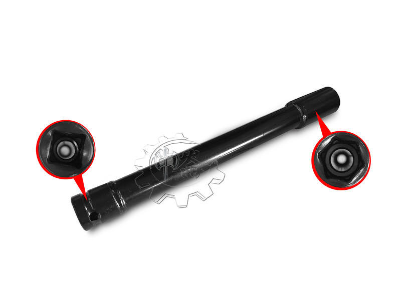 ＊中崙五金【附發票】四角頭 BIT黑色加長板模套筒 17mm*23cm 套筒專金