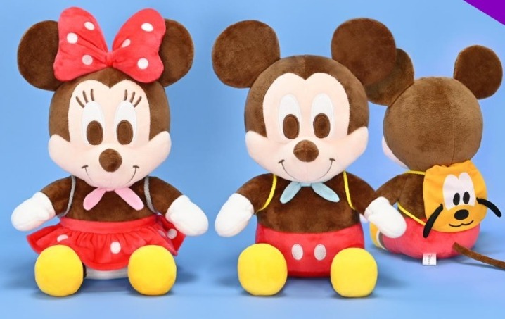 台灣直送|100%正版| 12吋MICKEY 孭住背囊周圍走系列公仔|迪士尼|米奇|米妮|娃娃|秋季新品|