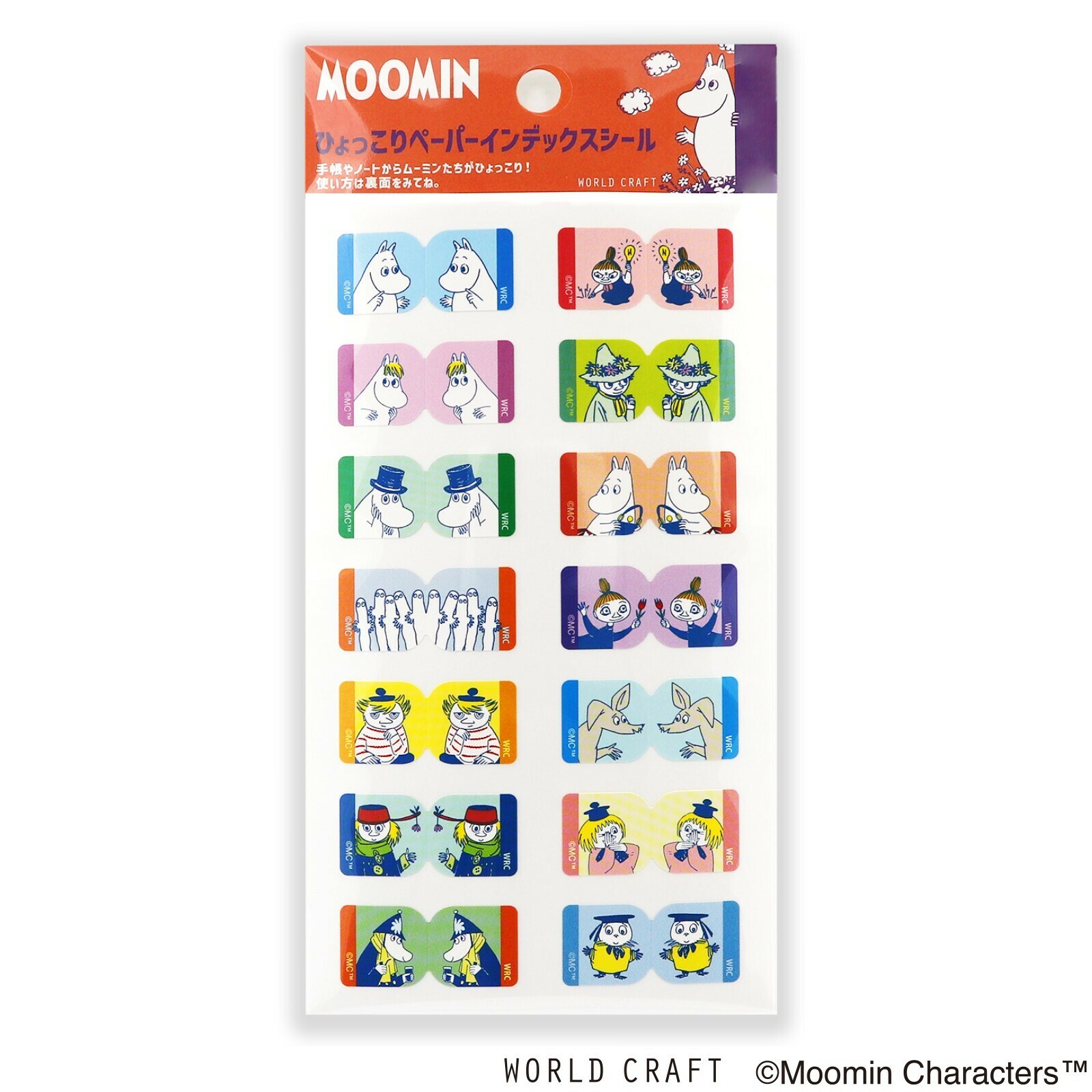 MOOMIN 嚕嚕咪 INDEX索引貼紙 (小)｜日本WORLD CRAFT