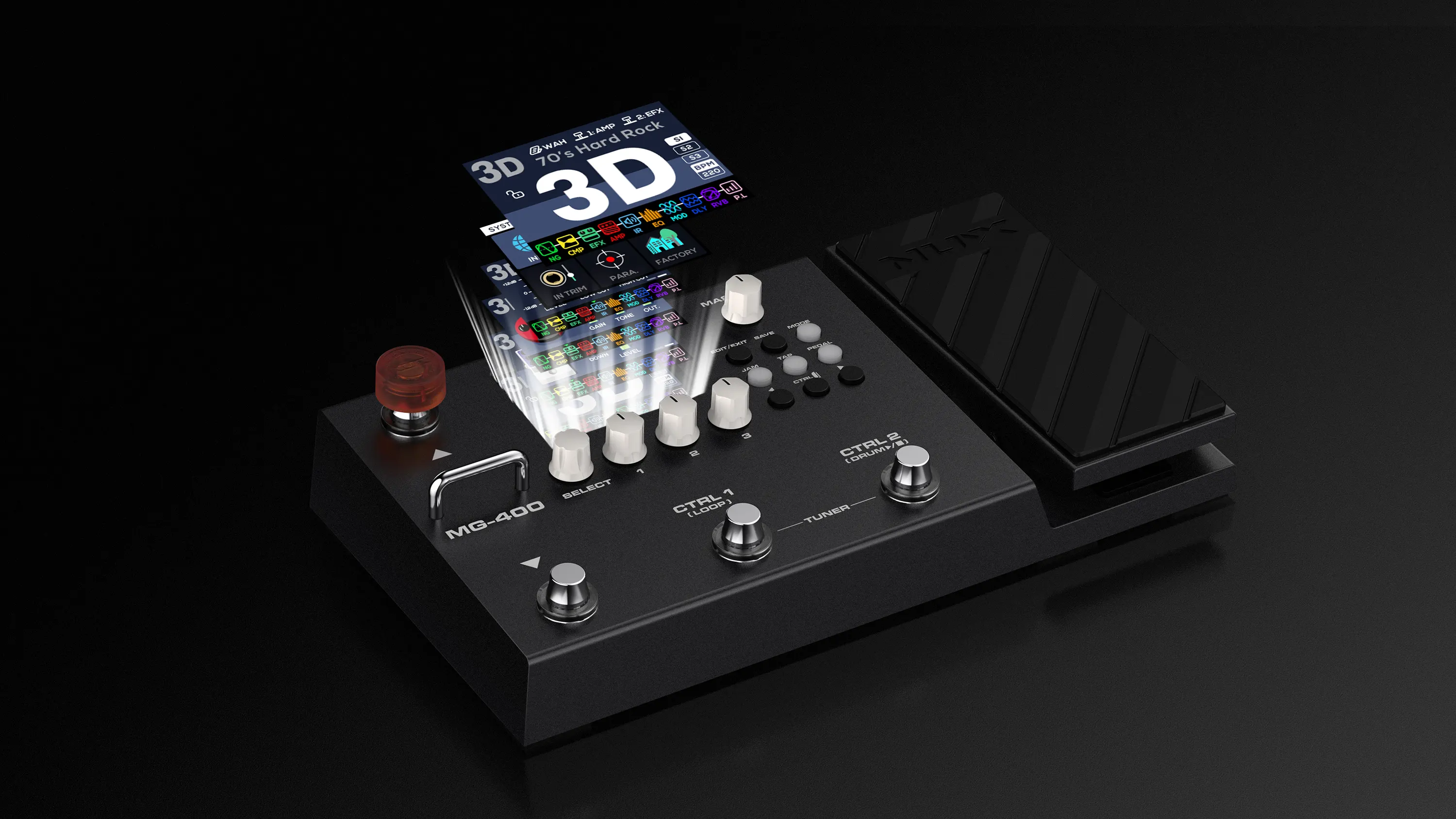 全新上市 NUX MG-400 吉他 BASS 綜合效果器  (贈送效果器袋)