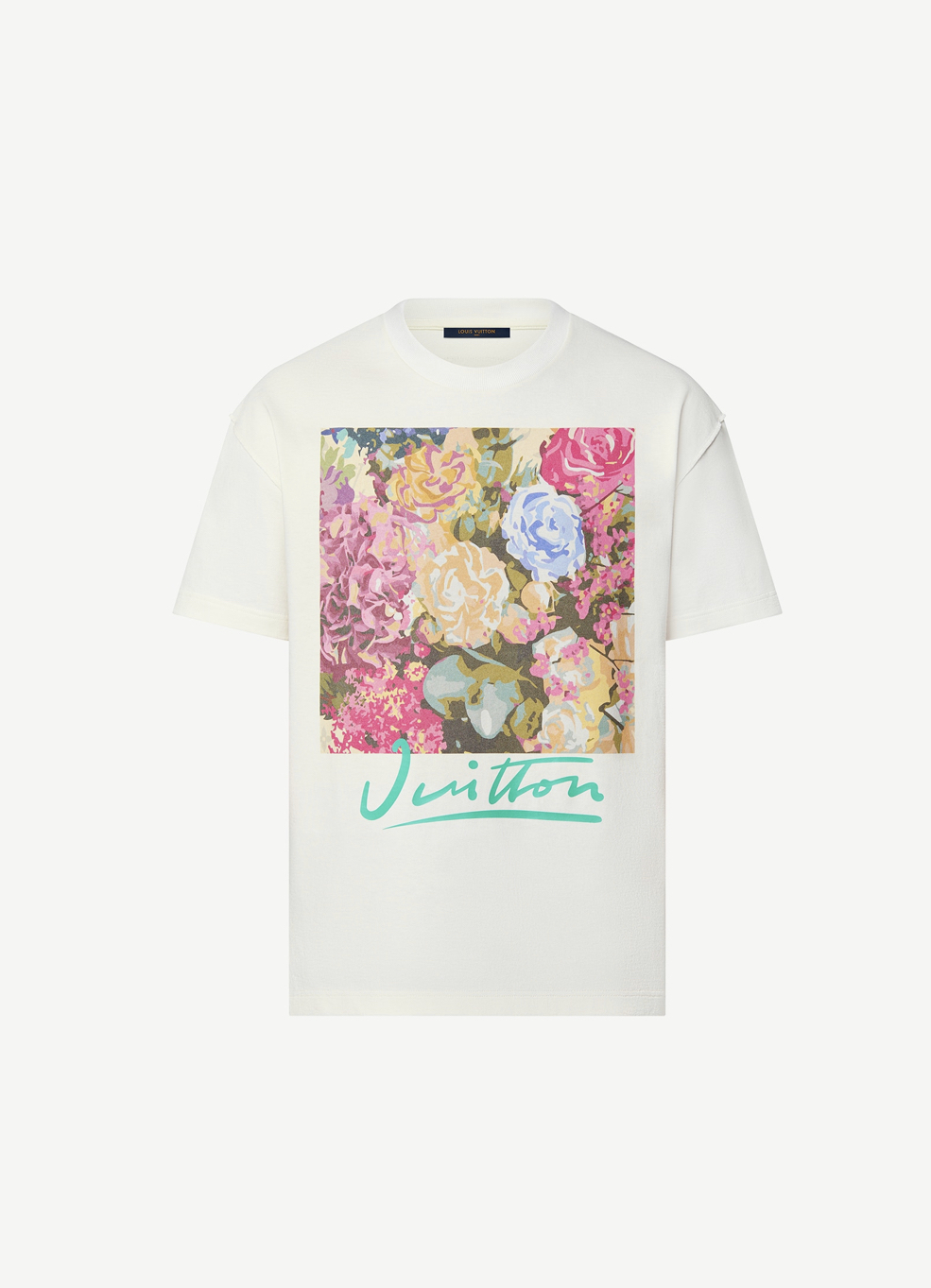 Louis Vuitton Printed Cotton T-Shirt Milky White