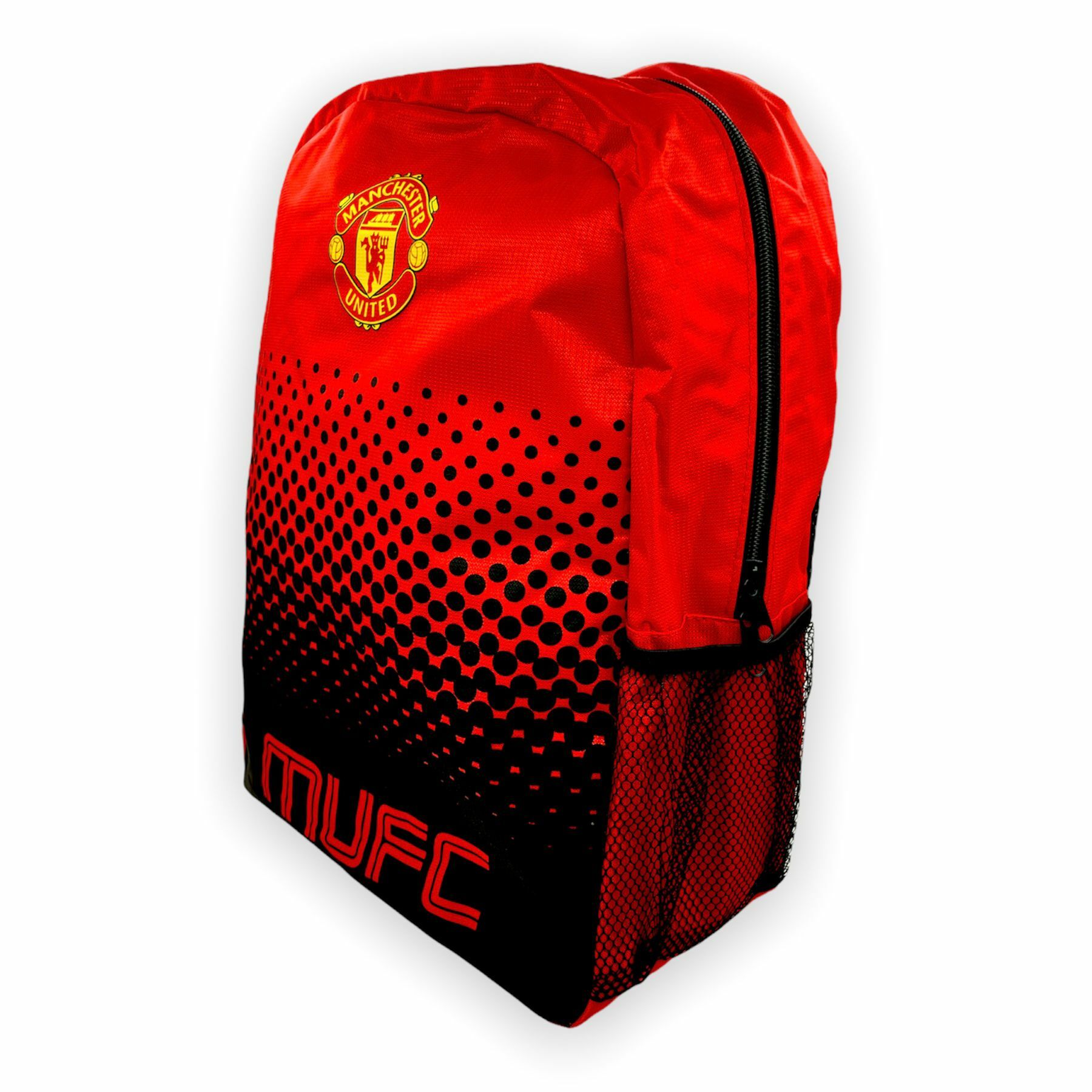 曼聯紅色波點會徽背包