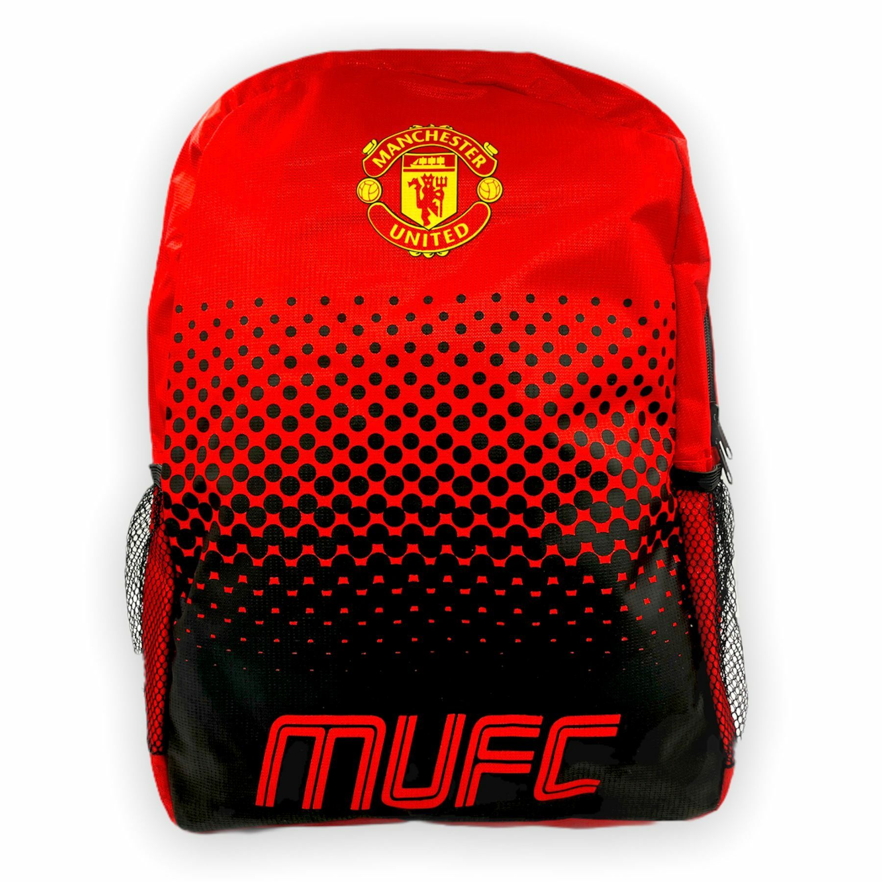 曼聯紅色波點會徽背包
