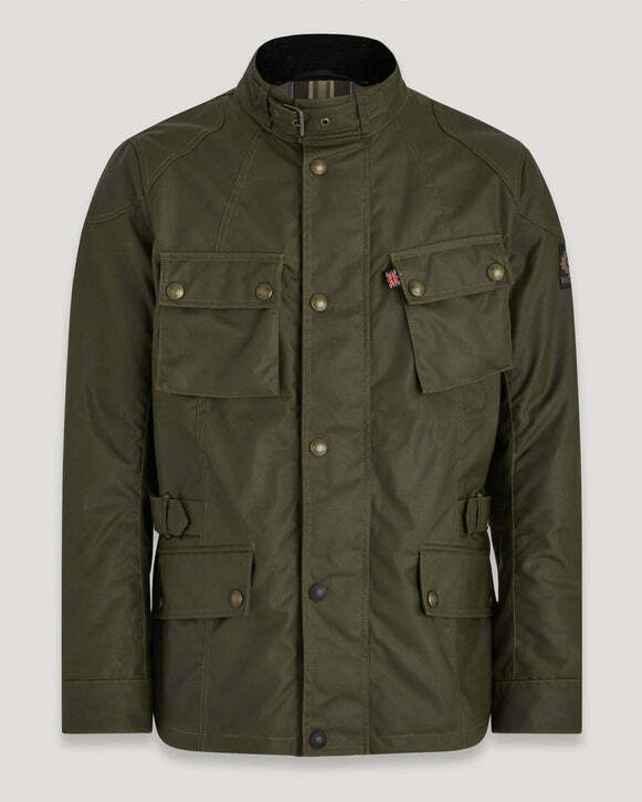 BELSTAFF CROSBY JACKET 經典中長版 橄欖綠色
