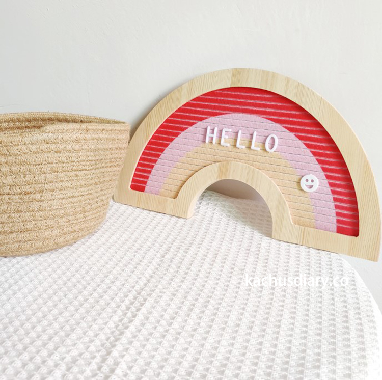 彩虹毛氈字母留言板