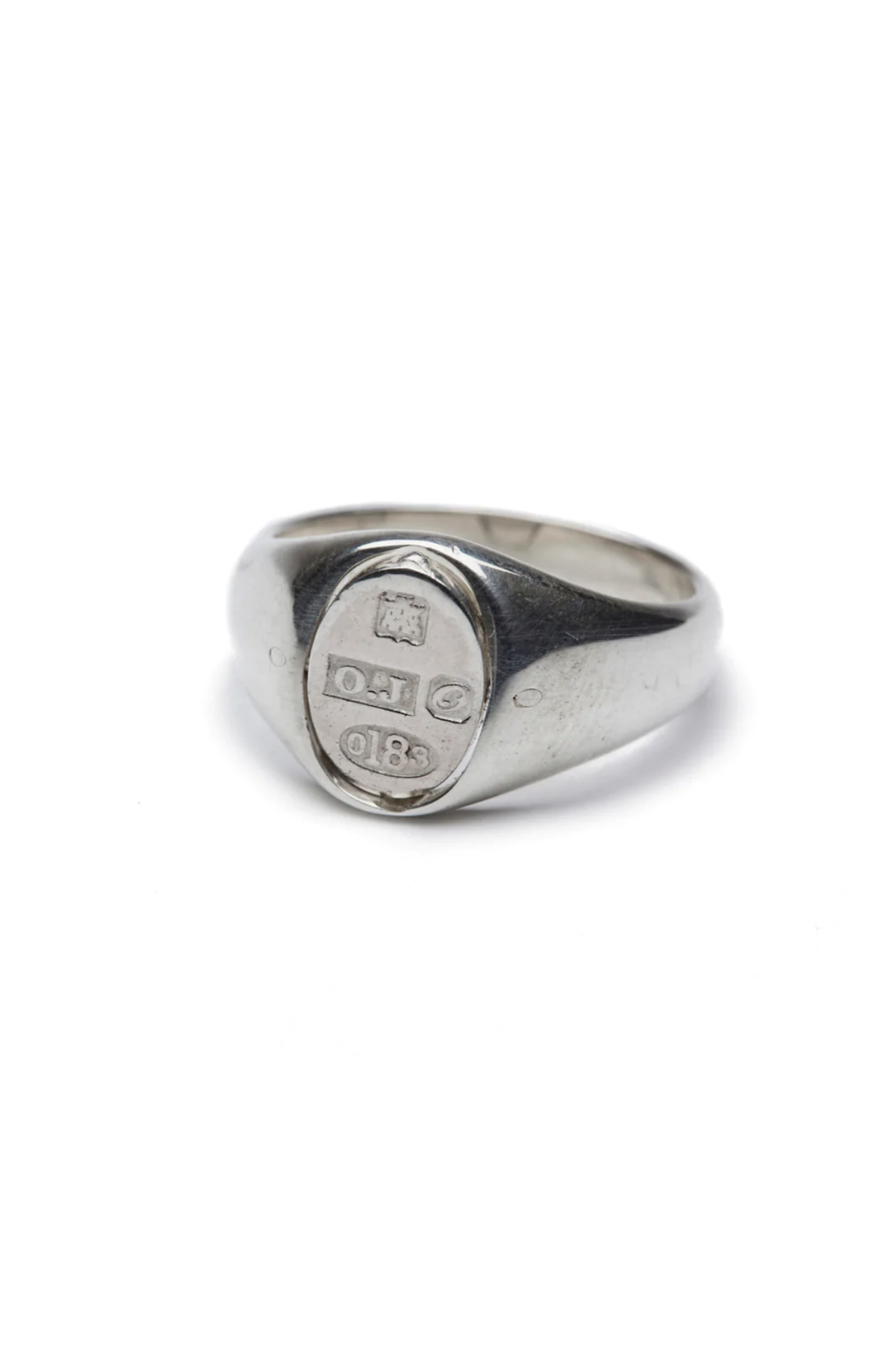 OLD JOE STATE HOUSE - OVAL SIGNET RING / STAMPED