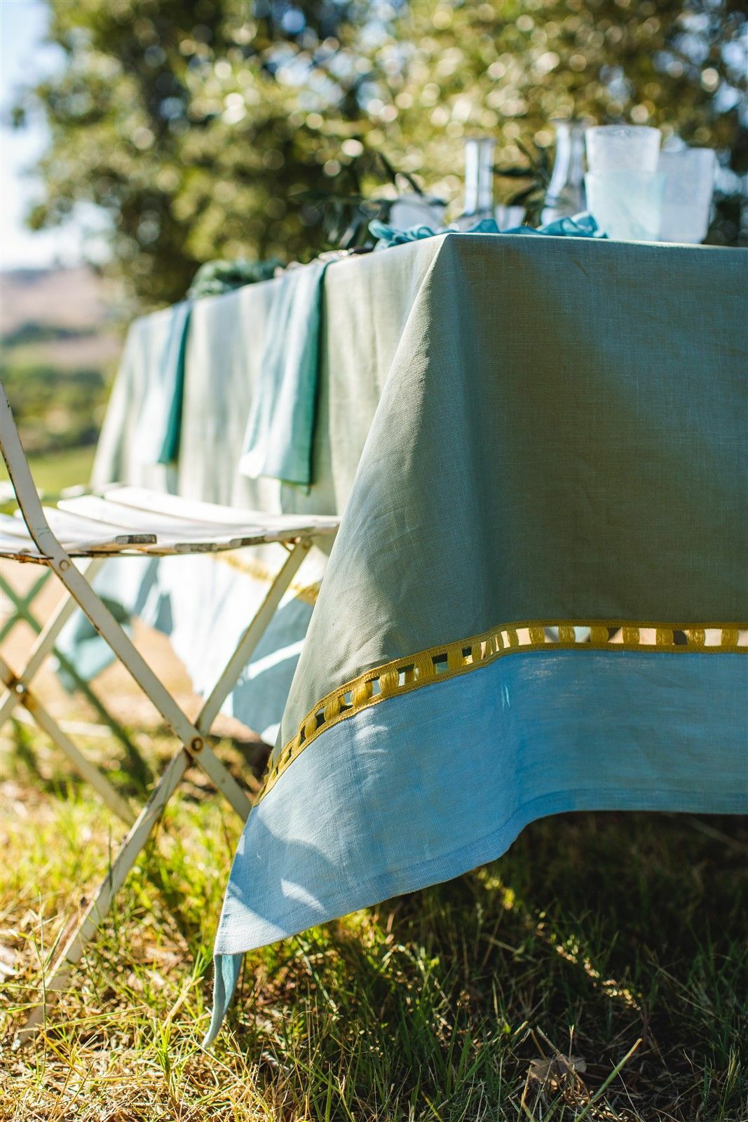 BORGO DELLE TOVAGLIE-TABLECLOTH-ANTISTAIN LINEN SFOGLI