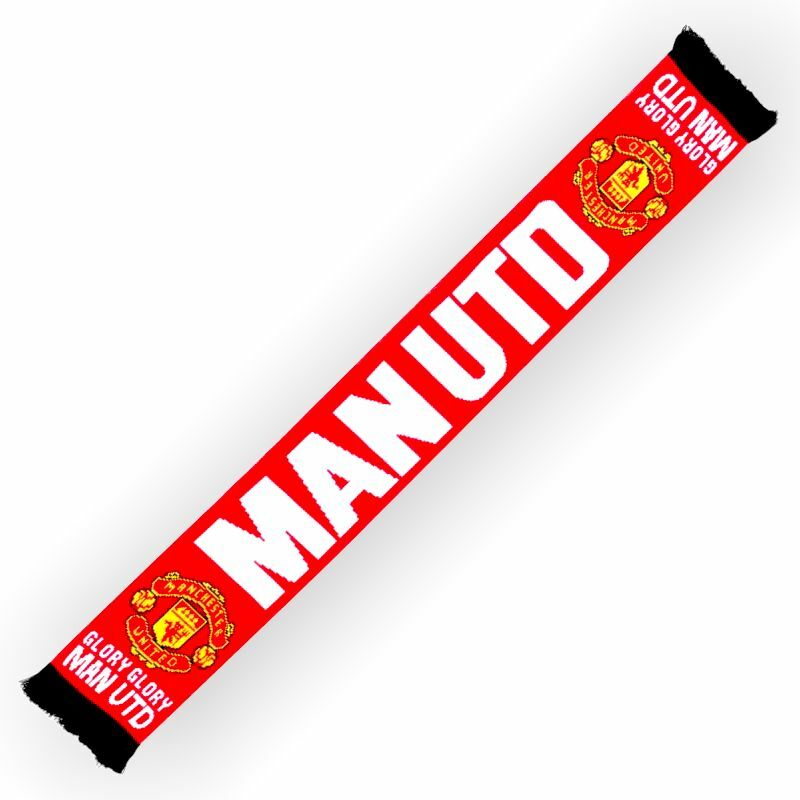 曼聯紅色GLORY GLORY頸巾