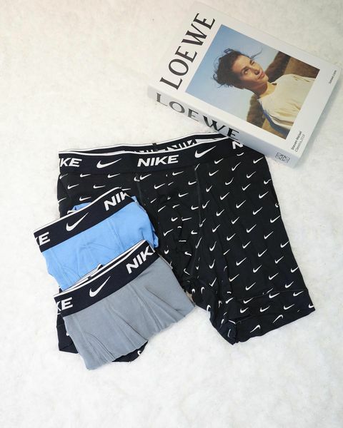 NIKE 四角內褲 平口褲 緊身內褲 三色 滾邊設計