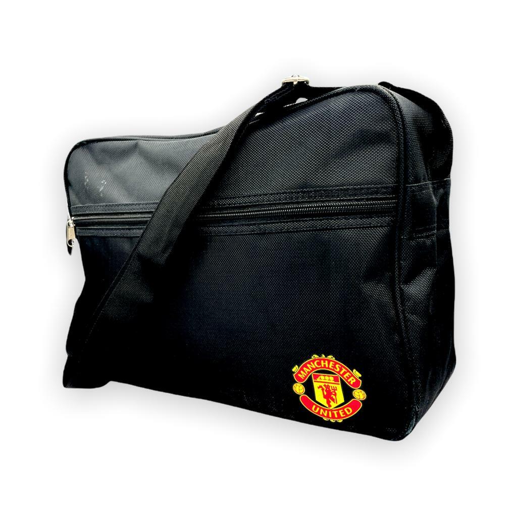 曼聯黑色會徽斜孭袋