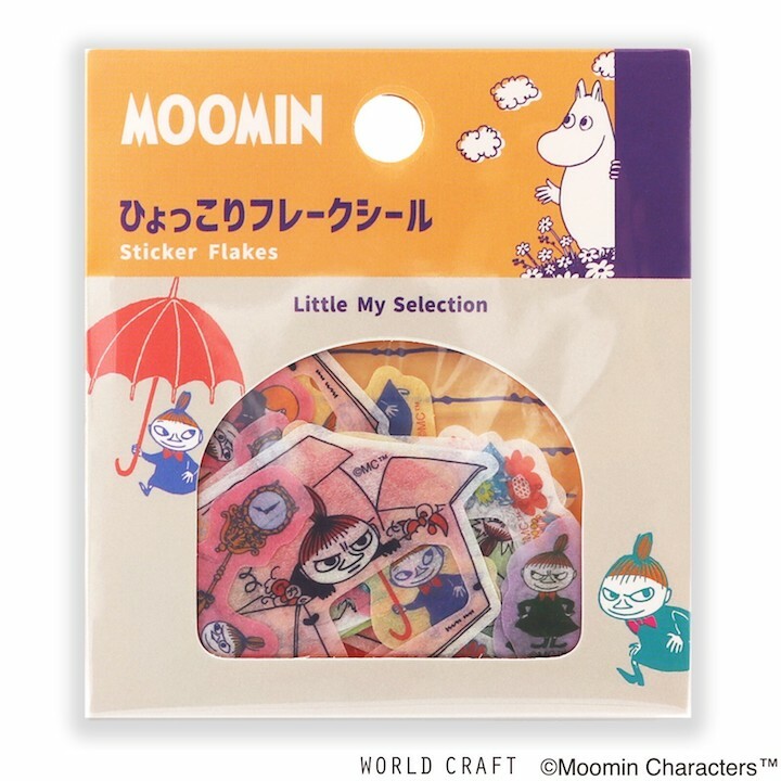 MOOMIN 嚕嚕咪 小不點 45枚和紙貼紙包｜日本WORLD CRAFT