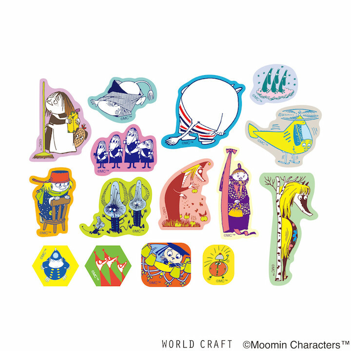 MOOMIN 嚕嚕咪 朋友A 45枚和紙貼紙包｜日本WORLD CRAFT
