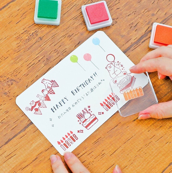 可愛動物 透明印章組 ｜日本WORLD CRAFT