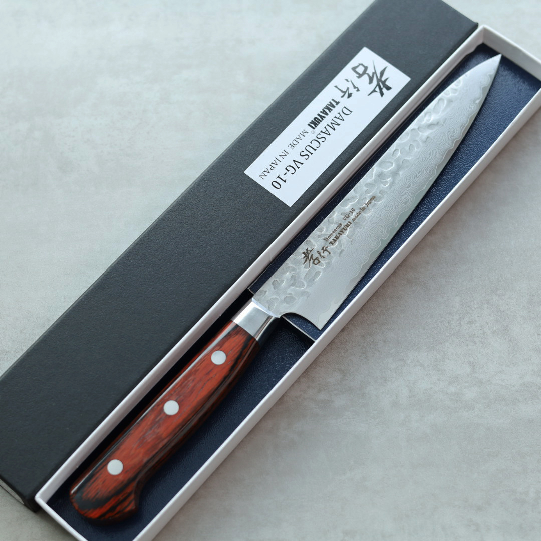 堺孝行 蔬果刀 150mm VG10鋼 33層鎚目大馬士革 洋柄