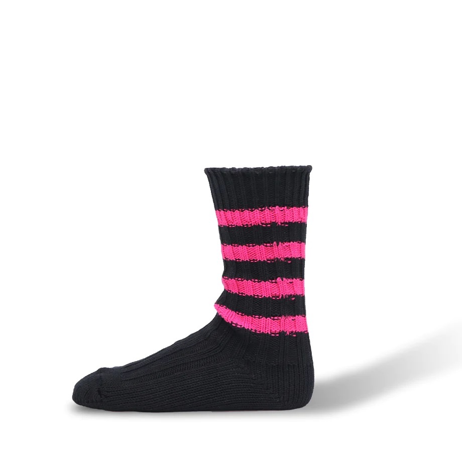 [現貨] Decka DE-29 Stripes Socks 3rd Black Pink
