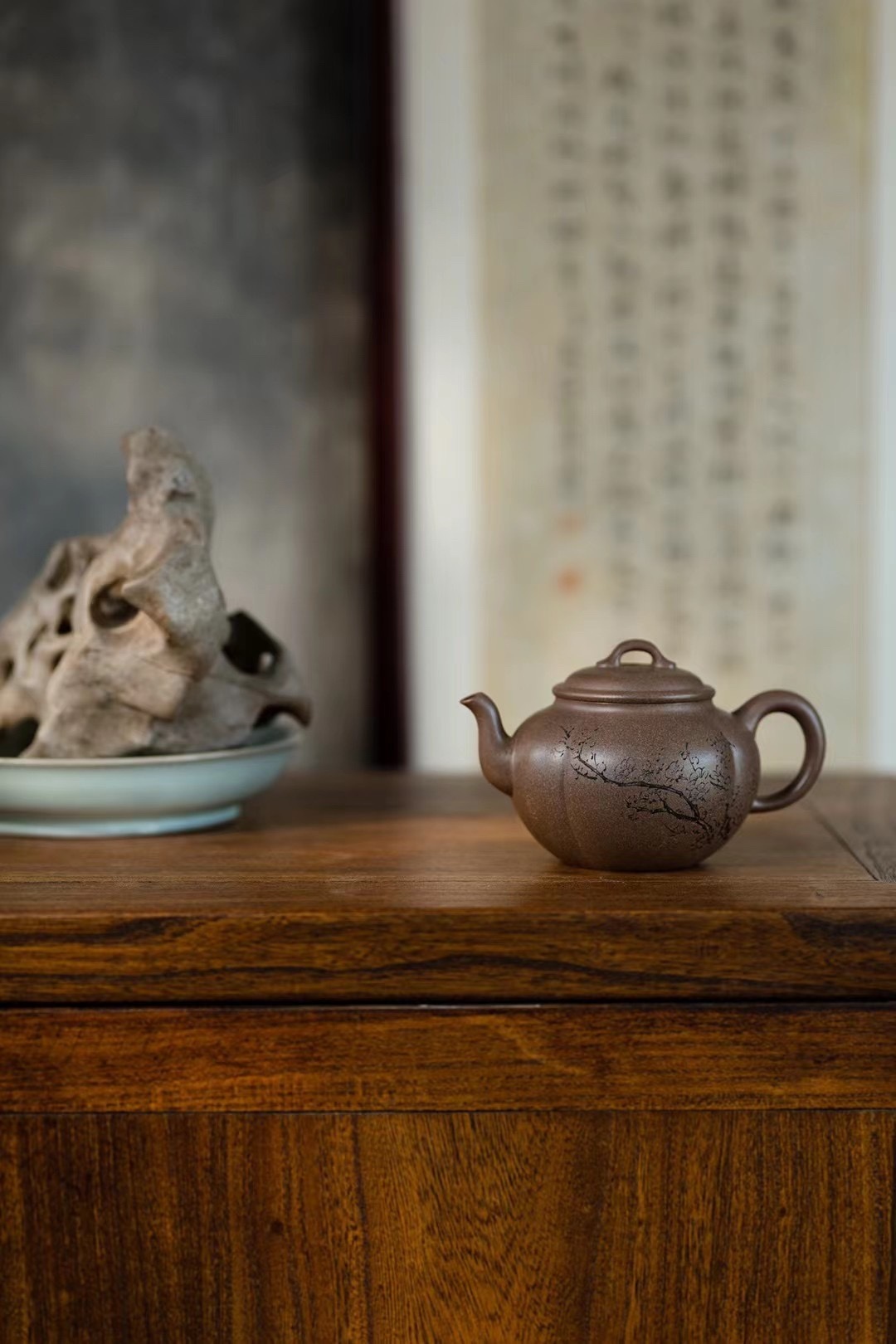 【福鼓豐盈】--就像古代女子以豐盈為美，這把壺正好是做到了一個完美的契合，豐盈而不臃腫，兼顧文人風範