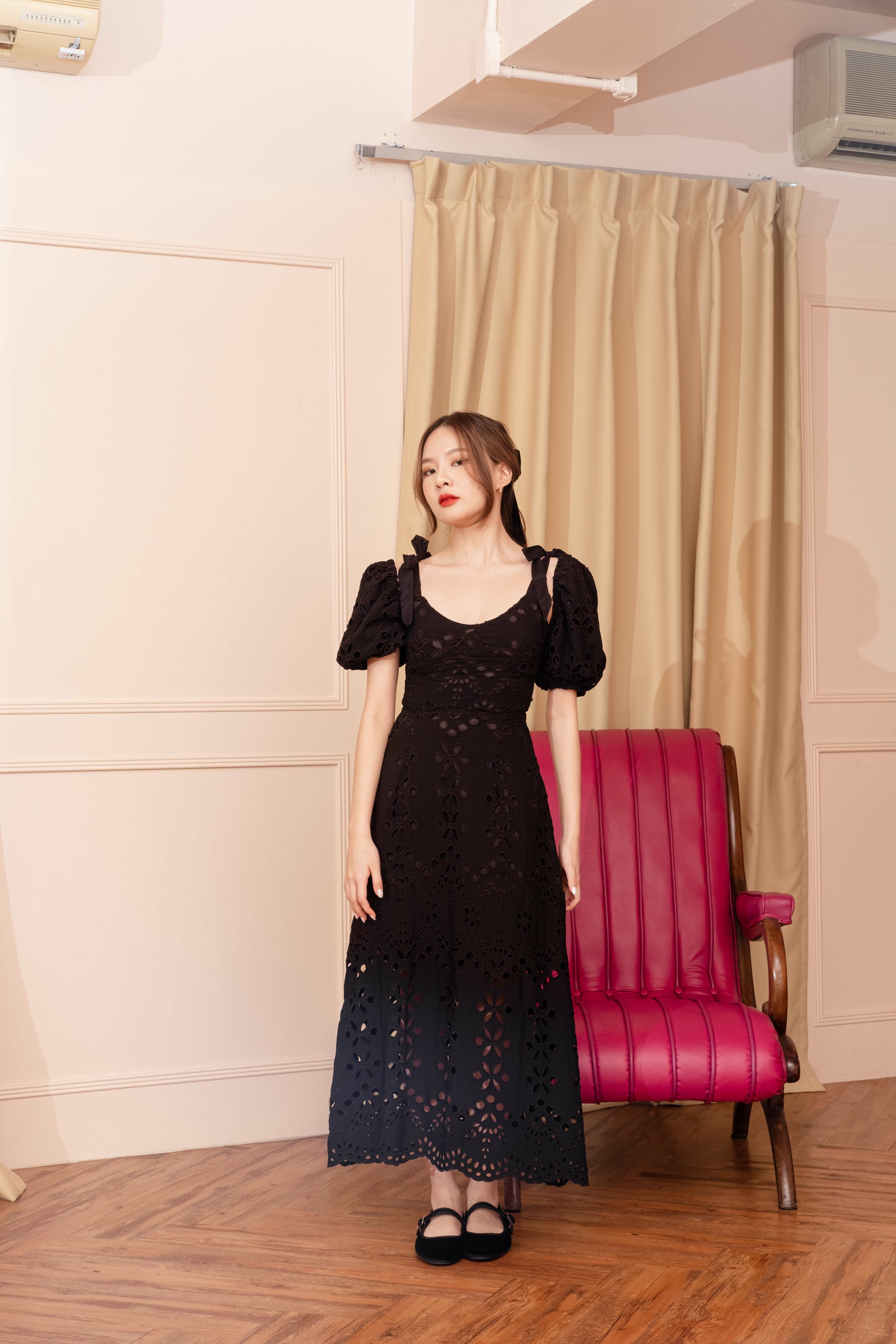 Spencer Broderie Dress