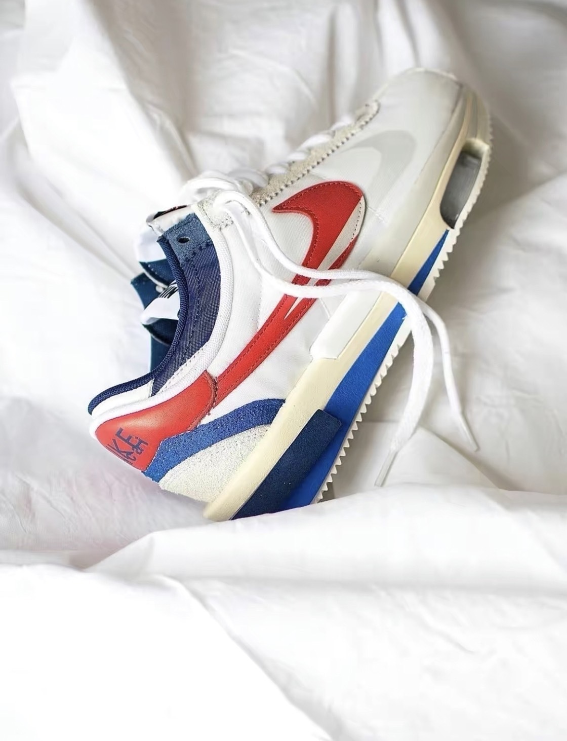 Sacai X Nike Zoom Cortez  藍紅色 聯名 阿甘鞋