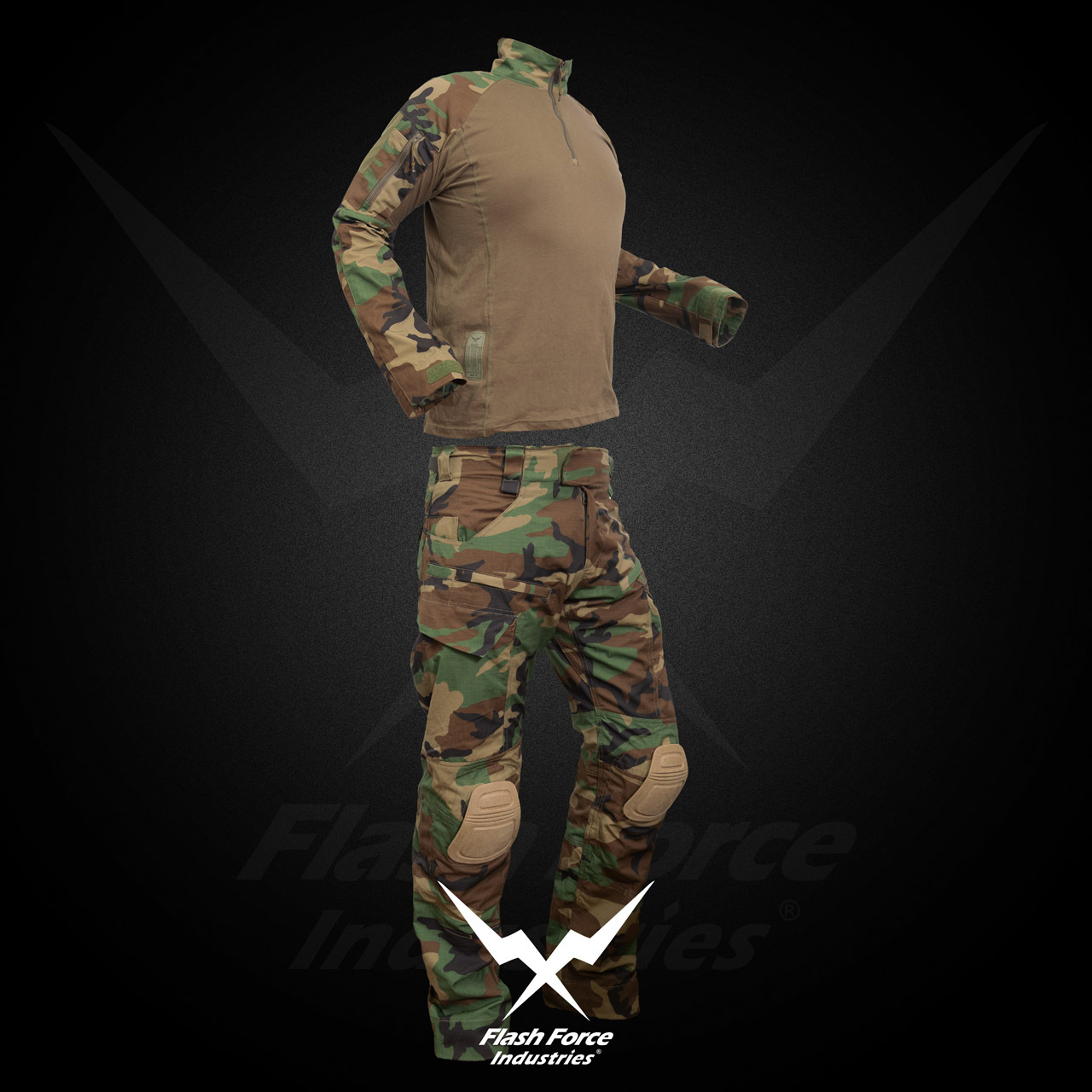 Flash Force Industries bdu ウッドランド FFI M81 Woodland Gen4 Combat Set ( NYCO RIPSTOP )